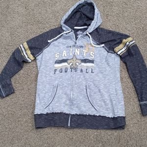 Majestic Saints boys XL hooded sweat top